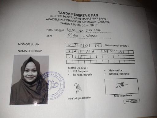 zarahnovalia's tweet photo. Bismillah, for you mom, lolos nggak nya gmna nanti, intinya mencoba https://t.co/ajWGjf1tRL