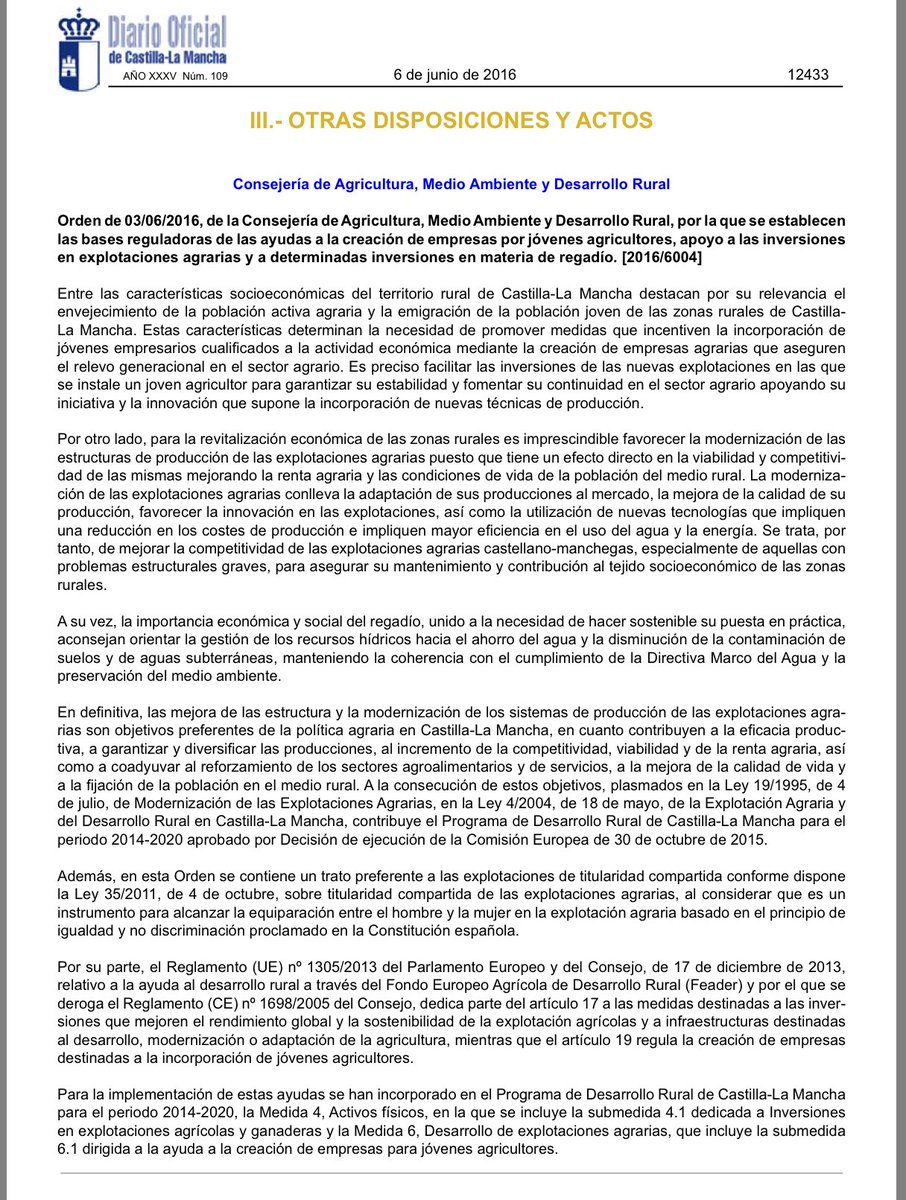 elcampoCMM's tweet image. 🗣 Atención JÓVENES! Publicada la Orden d Bases. Estas son las CONDICIONES PARA INCORPORARTE. docm.jccm.es/portaldocm/des…