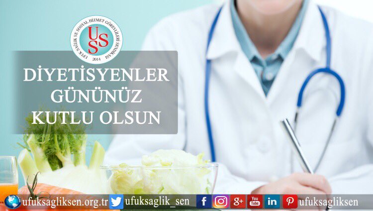 Ufuk Sağlık Sen Ailesi olarak " #Diyetisyenler Günü" nü kutlar, çalışmalarında başarılar dileriz. #diyetisyenlergünü
