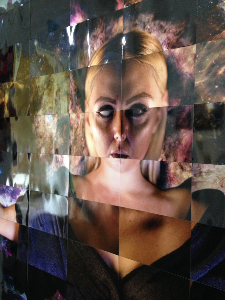 Brilliant having artist Matej Tomazin from Slovenia with us for #FaB16 He re-created this powerful piece on site