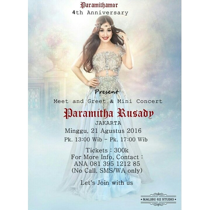 yukss ikutan meet and greet &amp; mini concert <a href="/paramitha_pr_2/">Paramitha Rusady</a> .. tgl 21 agustus 2016.