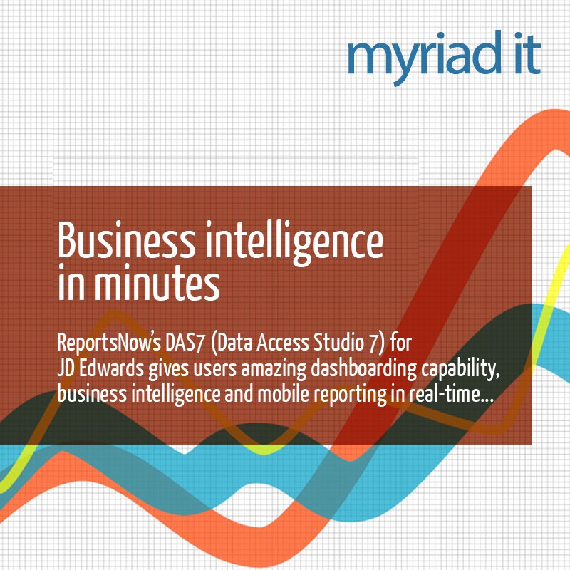 MyriadIT's tweet photo. #JDEdwards users can now get #BusinessIntelligence in minutes & not days! #ReportsNow https://t.co/sNGKtdX4KT https://t.co/X0JGajIwgz