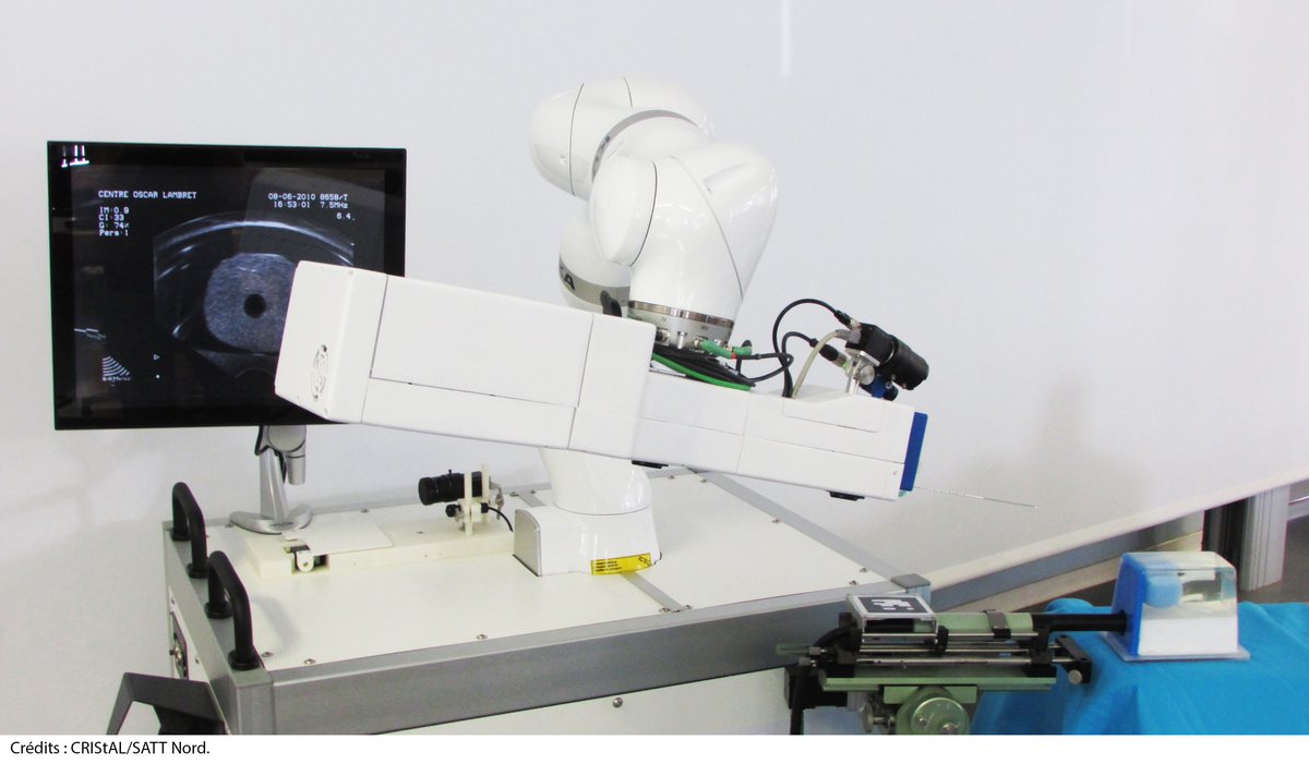 CNRS's tweet photo. Curiethérapie cancer de la prostate: 1 robot automatisé qui veille au grain https://t.co/Y2OAY9DnkB #CNRSinnovation https://t.co/e4e05q8bc1