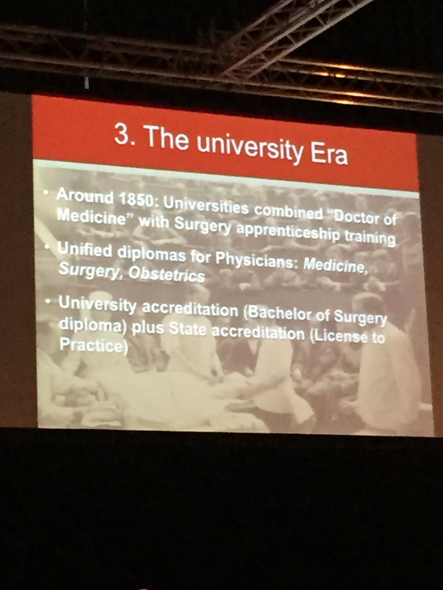 driveraalonso's tweet image. History of surgical education #ehs2016