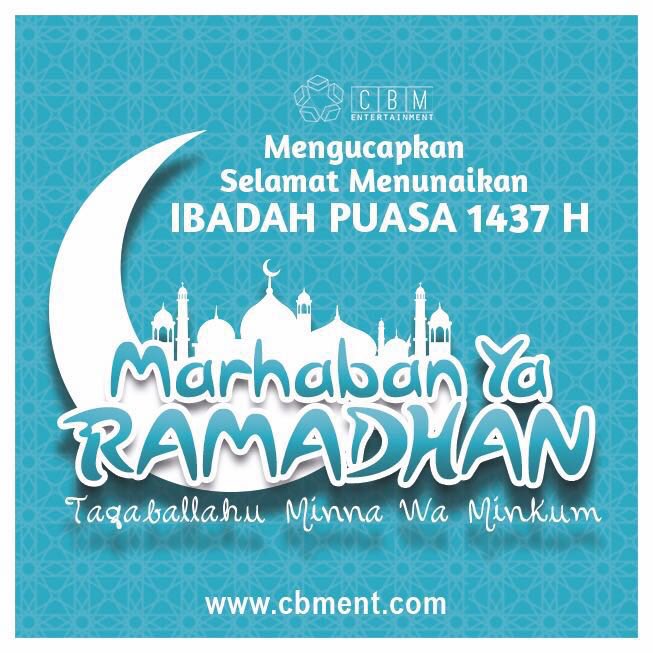 Cherrybelle mengucapkan, Selamat Menunaikan Ibadah Puasa. Marhaban Ya Ramadhan ya Twibs :)