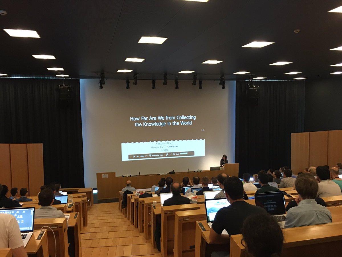 Keynote by Xin Luna Dong starting now #ICWE2016