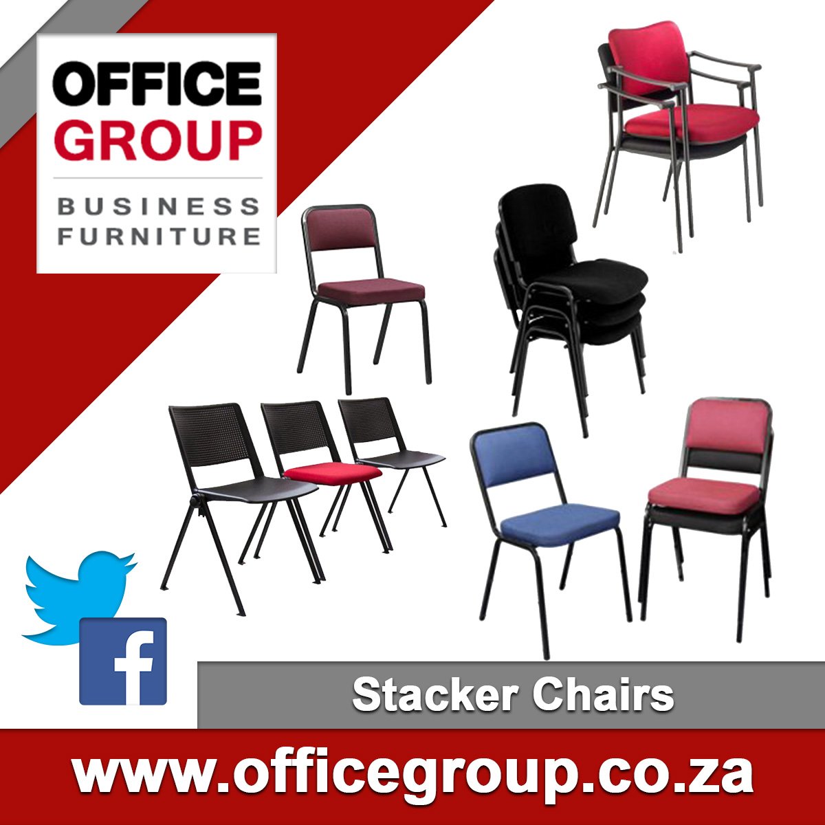 officegroupsa's tweet image. Check out our wide range of Stacker #Chairs - visit officegroup.co.za | #OfficeGroup