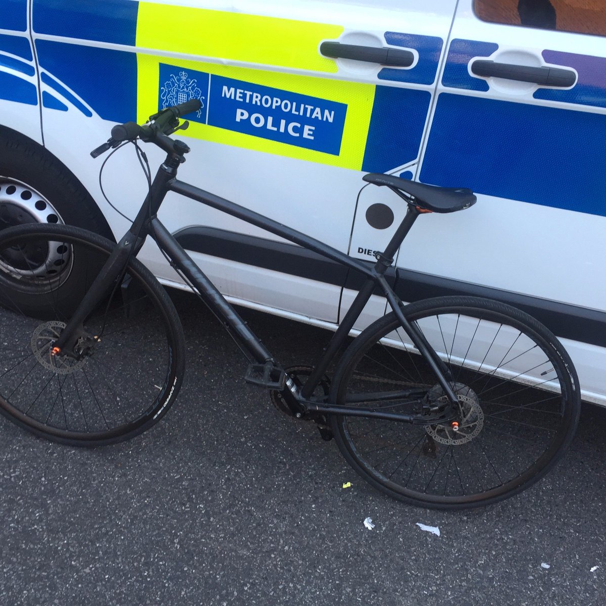 This bicycle was recovered by night duty, believed to be stolen. Does it belong to you? If so call us on 101.