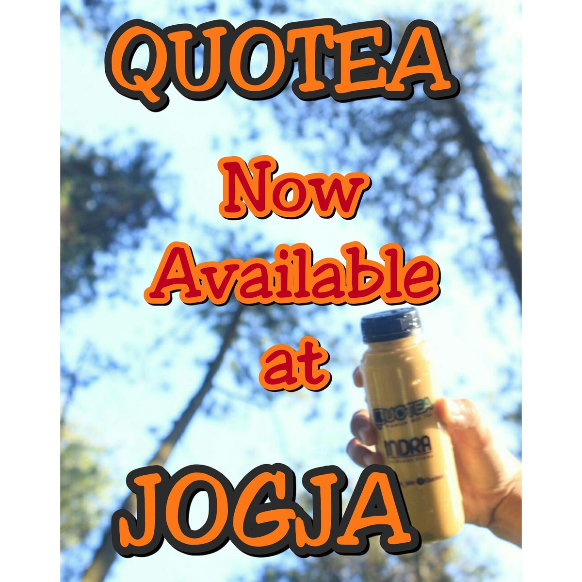 QuoteaID's tweet image. Helllooooo guys sekarang orang jogja bisa nikmatin kesegaran quotea 😚😚😚
Cek ig kita : quo_tea