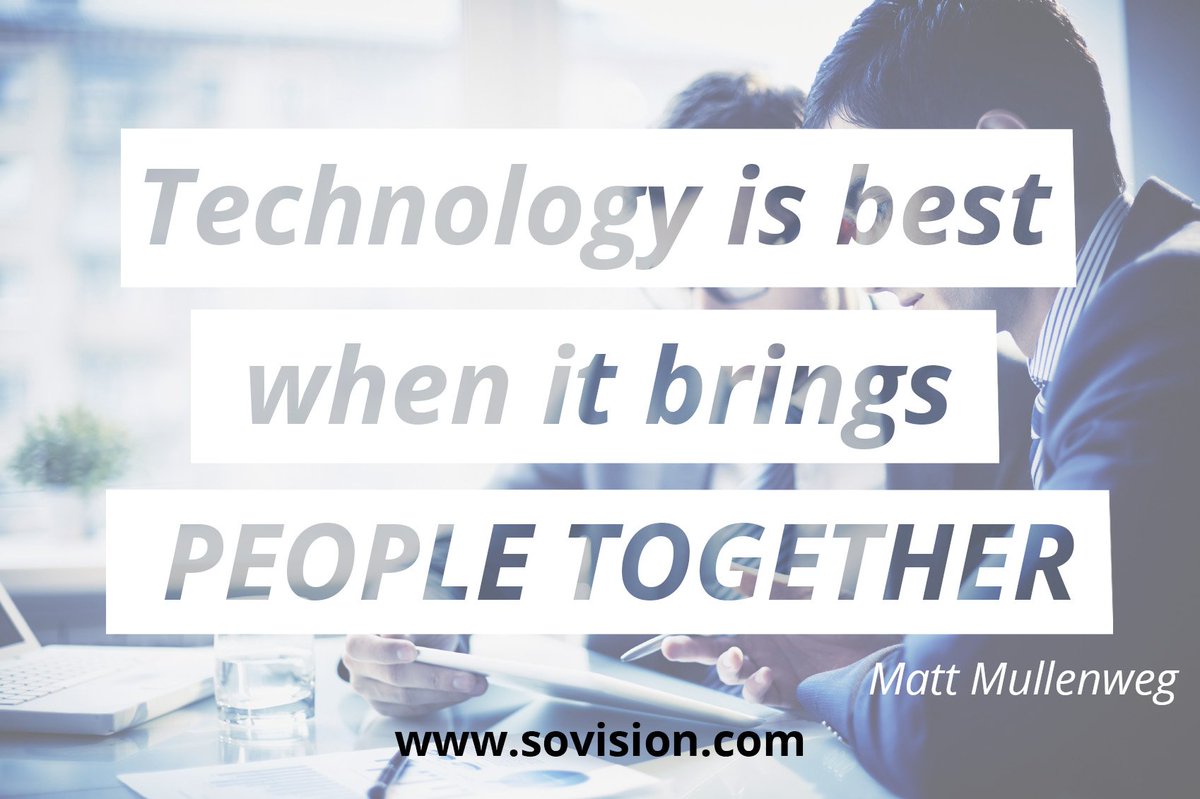 soVisionIT's tweet photo. Our working inspiration for this new week @photomatt #MattMullenweg #technology #soVision #mondaymotivation https://t.co/IS5lnAUew1