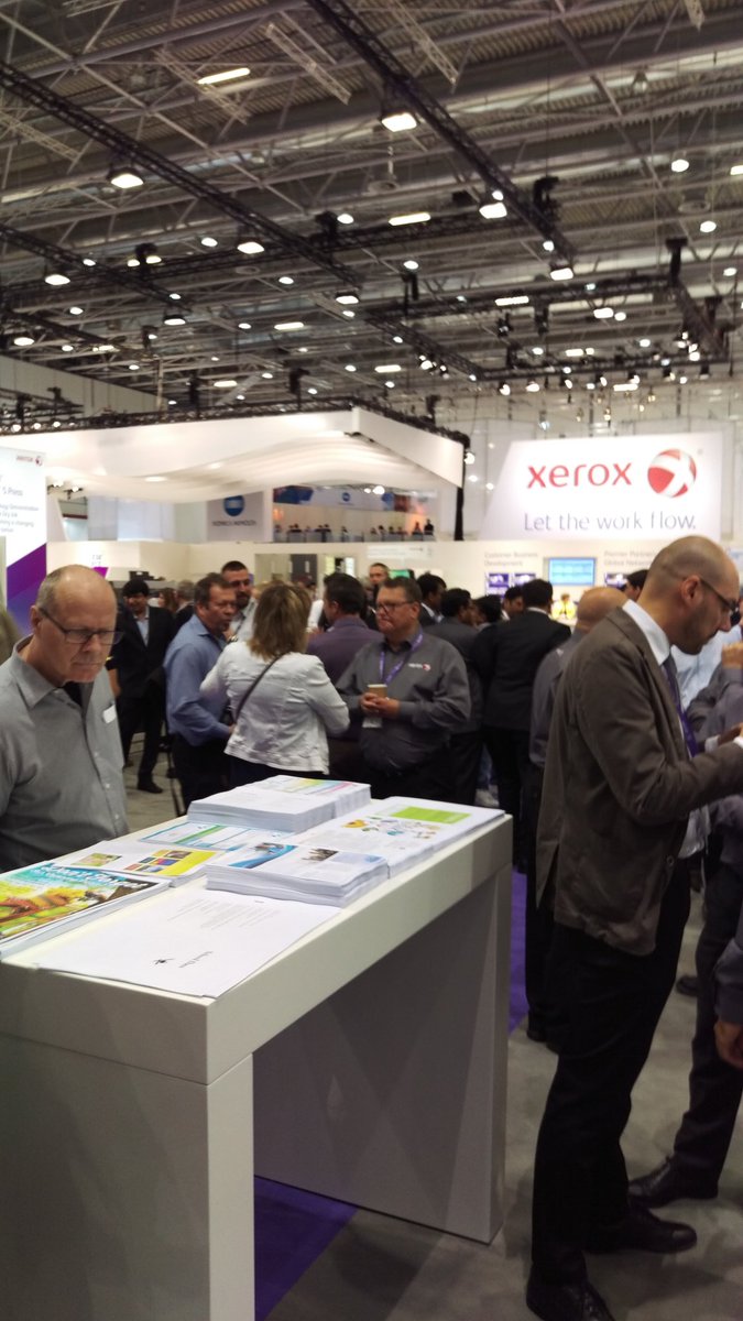 stellaroffice's tweet image. Ready for another big day at #drupa2016. Already busy at the #xerox stand.