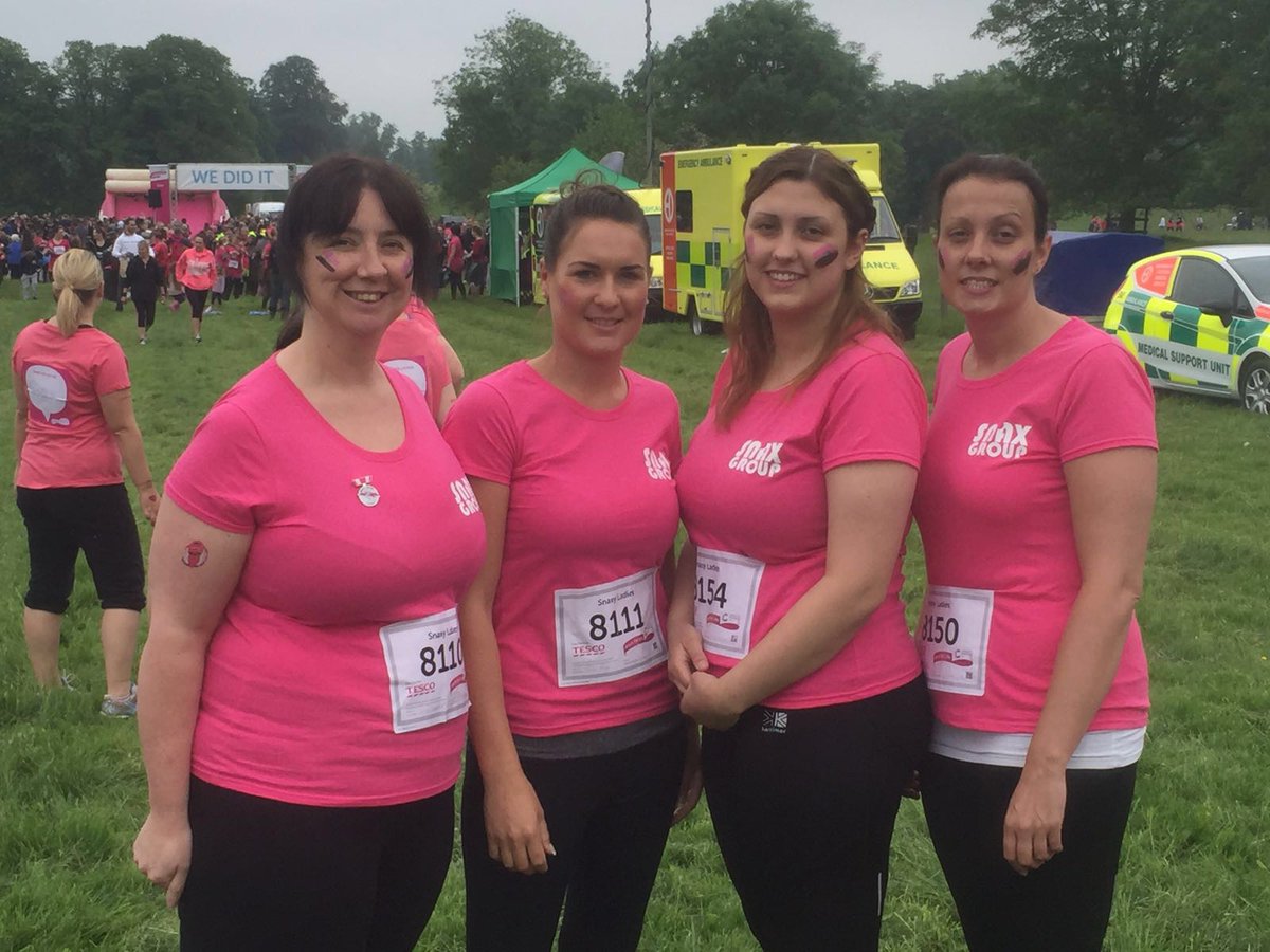 Our ladies did the Pretty Muddy Race For Life on Saturday Well Done #raceforlife #PrettyMuddy #cancerresearch
