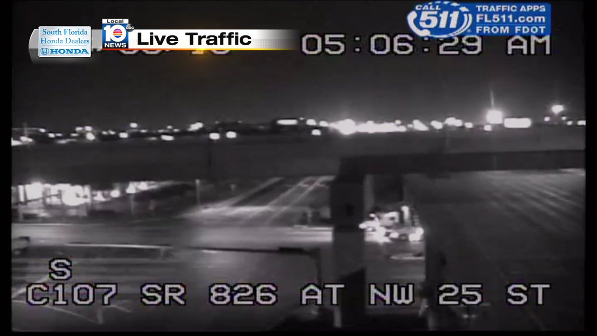 Crash on SR-826 NB and NW 25th St #TRAFFIC #MIAMI https://t.co/db4AMQRxXd
