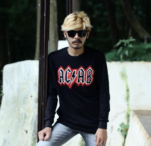 ACAB longsleeve - unisex - S M L XL - idr 130k - info order 3130813D line schvncloth