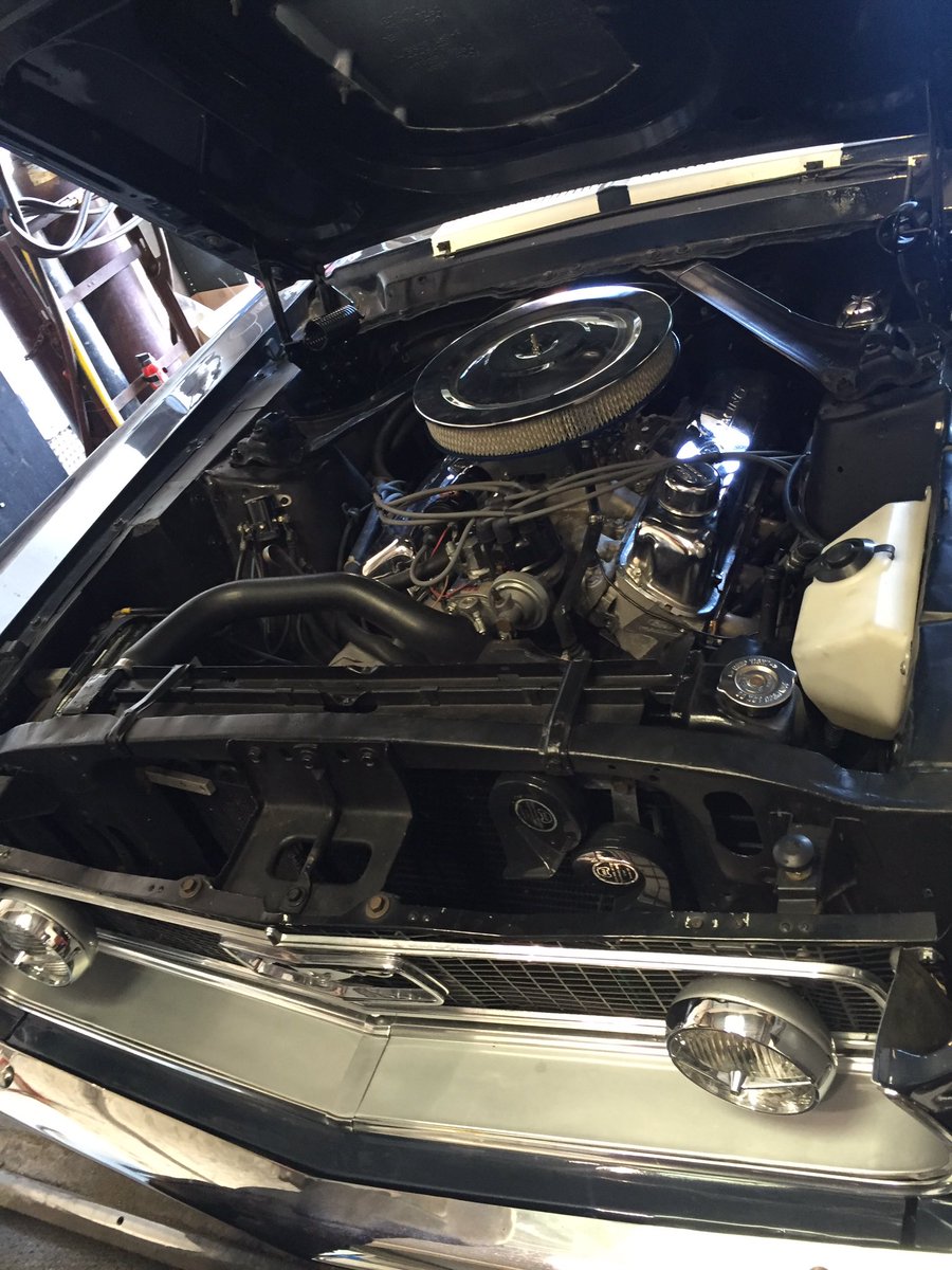 This morning we have the pleasure of carrying out an MOT on a 1968 #Mustang
