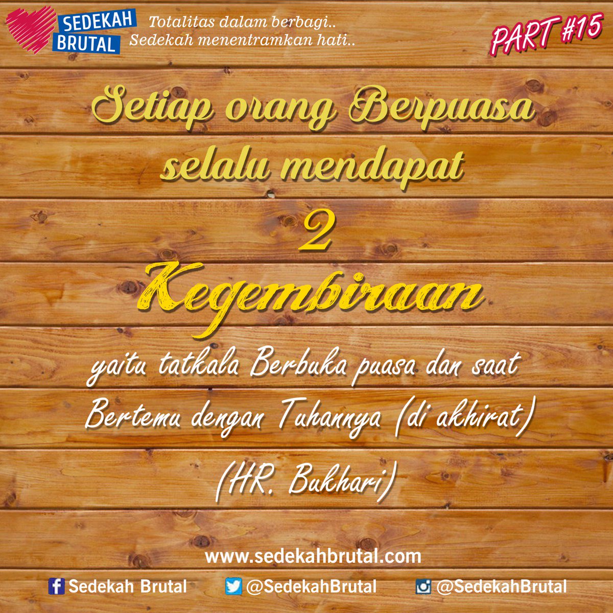 Sore Sahabat kak Utal, tau kegembiraan puasa? Nah ini nih kegembiraan yg di dapat orang yg berpuasa. *mantaaps~