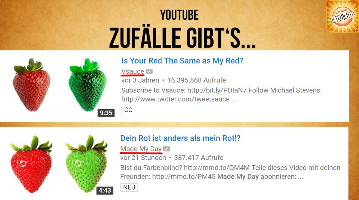 Zufälle gibt's ... <a href="/MadeMyDaycom/">Made My Day</a>
