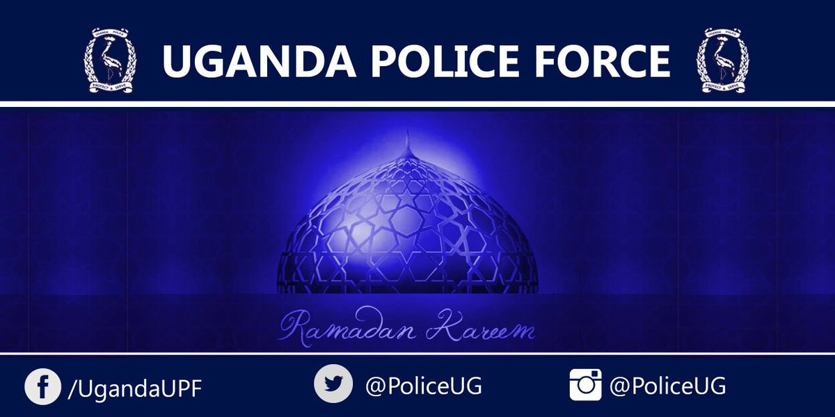 PoliceUg's tweet photo. We wish all our Muslim brothers and sisters a blessed and successful Holy Month of Ramadhan.  #RamadhanKareem https://t.co/7Pbl8dyB17