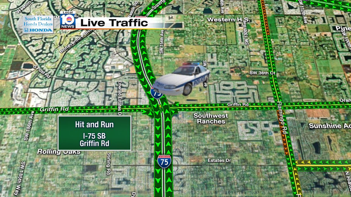 Hit and Run on I-75 SB & Griffin Rd #TRAFFIC https://t.co/jcxjydptka
