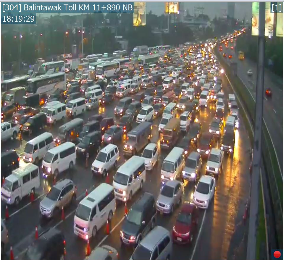 As of 6:19 PM, heavy traffic at Balintawak Toll Plaza NB; use Mindanao ...