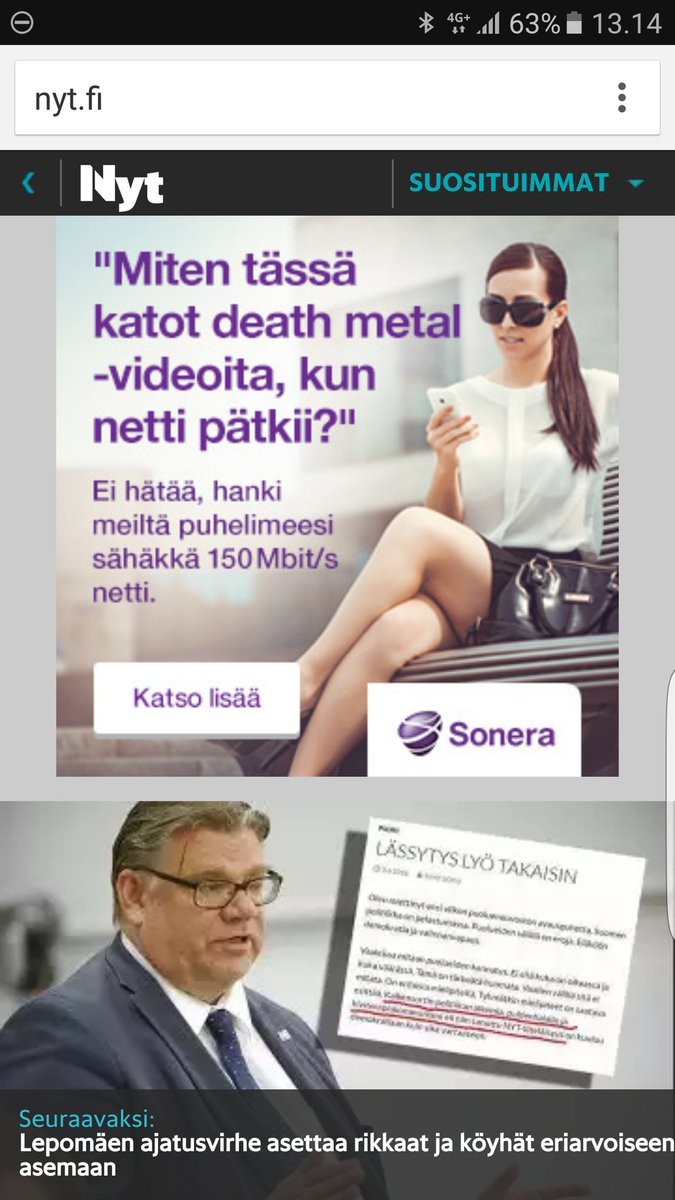 akitoivone's tweet photo. Ihan hyvä yritys Sonera, mut ne videot oli kyl progressiivista post metalia. Eli kiitos ei. #targetointi #genrejutut https://t.co/mglsTm2dXz