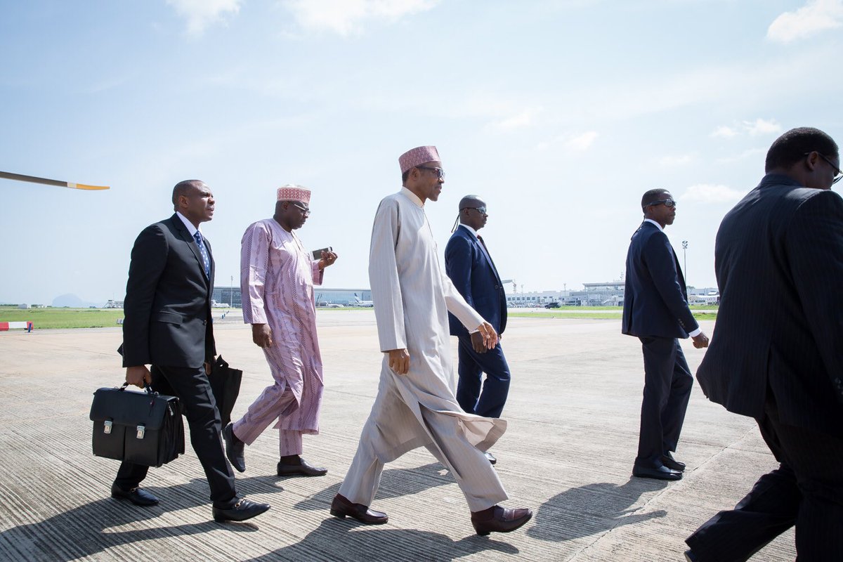 President Buhari leaving for London