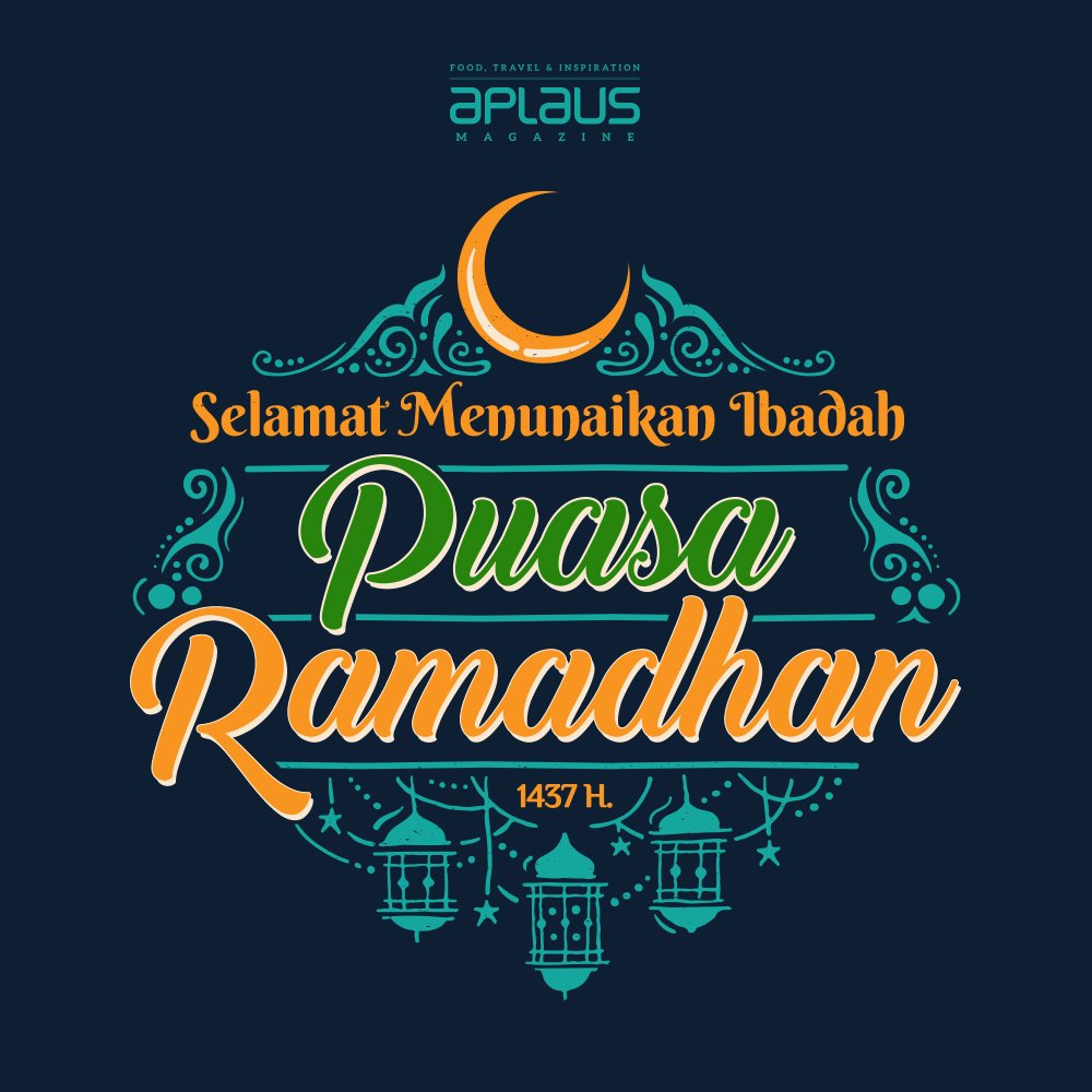 Seluruh Rumah Aplaus mengucapkan selamat menunaikan ibadah puasa bagi teman-teman yang merayakan.
