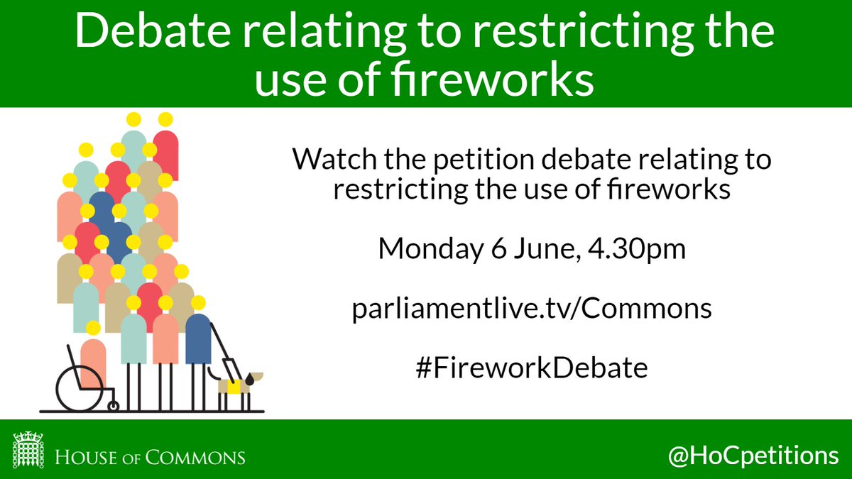 HoCpetitions's tweet photo. Find out about today's #petition debate on restricting use of fireworks #FireworkDebate: https://t.co/ai0cKZaRbc https://t.co/cXQL1hSjiI
