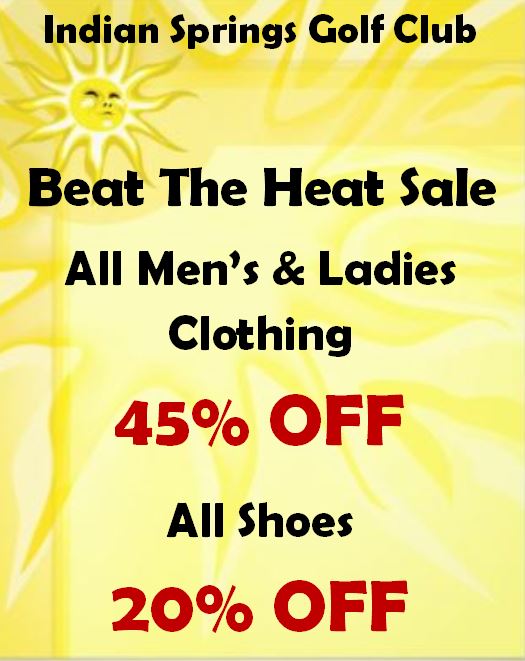 SimondsGolf's tweet image. Take advantage of great deals at Indian Springs Golf Shop!!