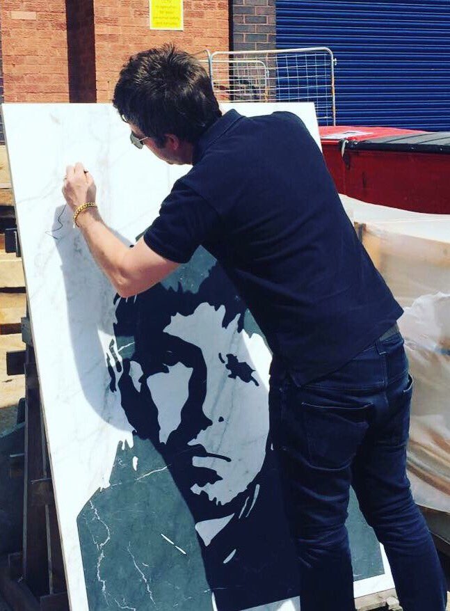 Ssidewaterjet's tweet photo. Thank you to @NoelGallagher for paying us a visit this afternoon!#oasis #marble #waterjet #bespoke #noelgallagher https://t.co/0ppxHZxwkD