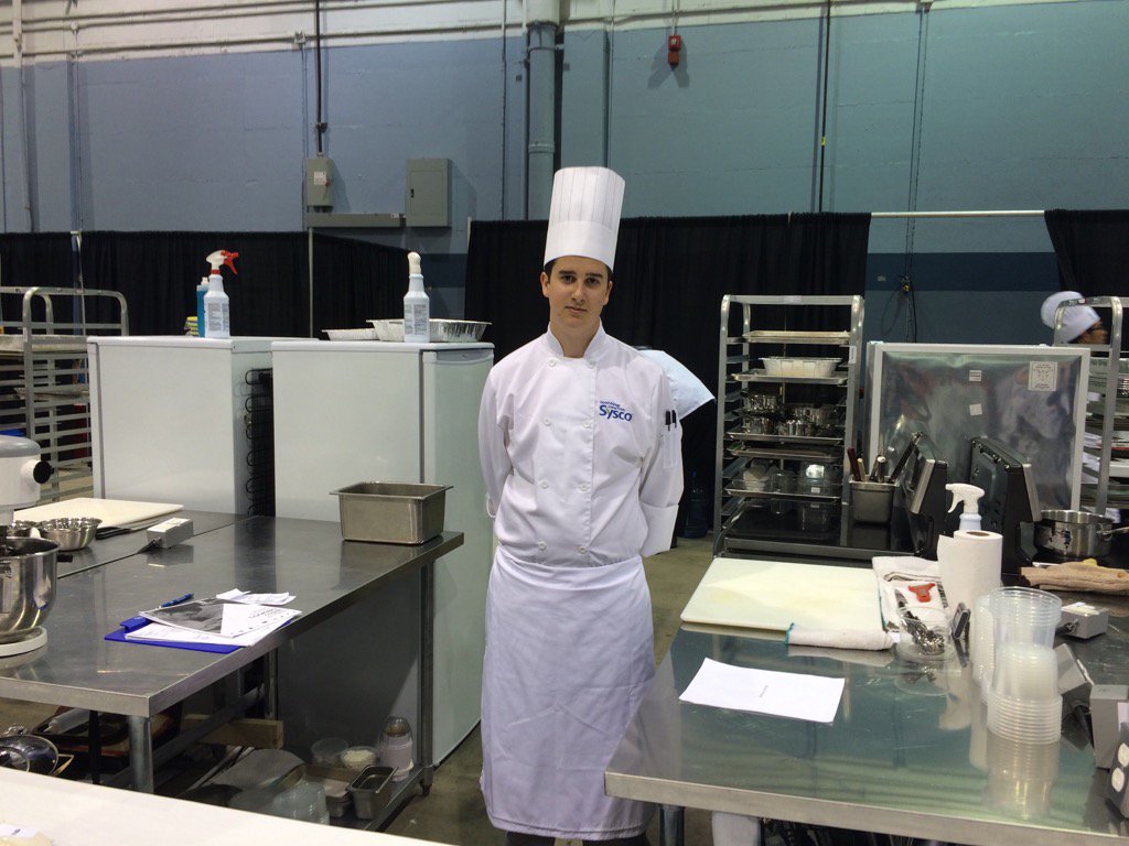 Kitchen Ready!  Day 1 skills Canada competition about to begin.  Go Leon!