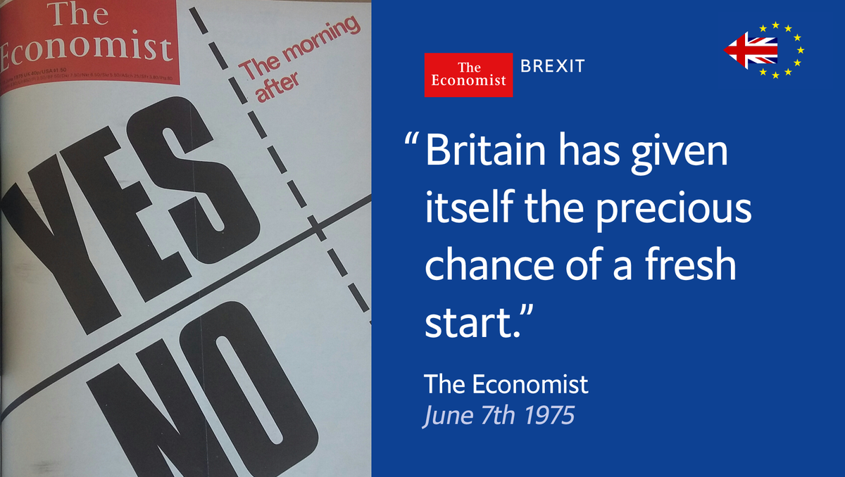 Britain voted to stay in the EU #onthisday in 1975. Our cover from the time econ.st/24twHUZ