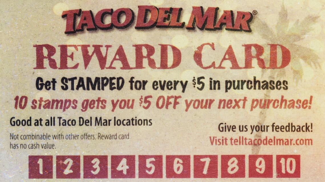 Calling all stamp collectors, double punch monday has arrived and you need to get that card filled! #TDM #rewardcard