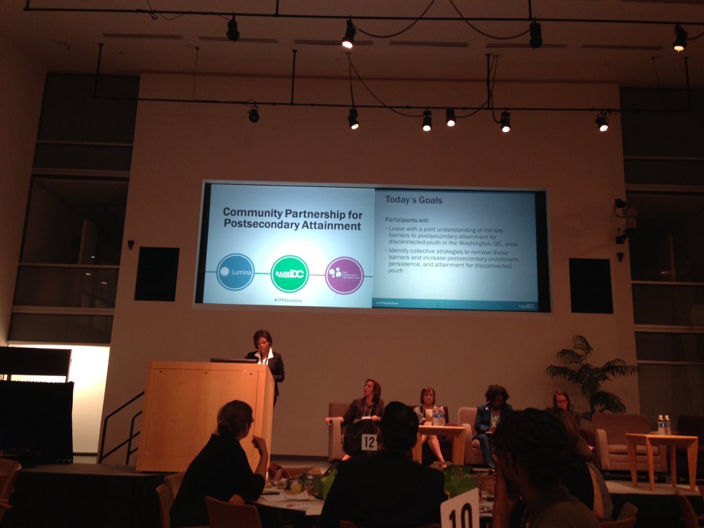 LINKstrategic's tweet photo. Great #cppasolutions session with @RaiseDC, @fhi360 & @CovenantHouseDC about challenges to postsecondary attainment. https://t.co/ZuOWw1vZrp