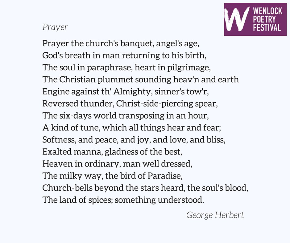 George Herbert's sonnet was displayed at <a href="/croftdesign_mw/">Croft Design</a> during #WenlockPoetry!