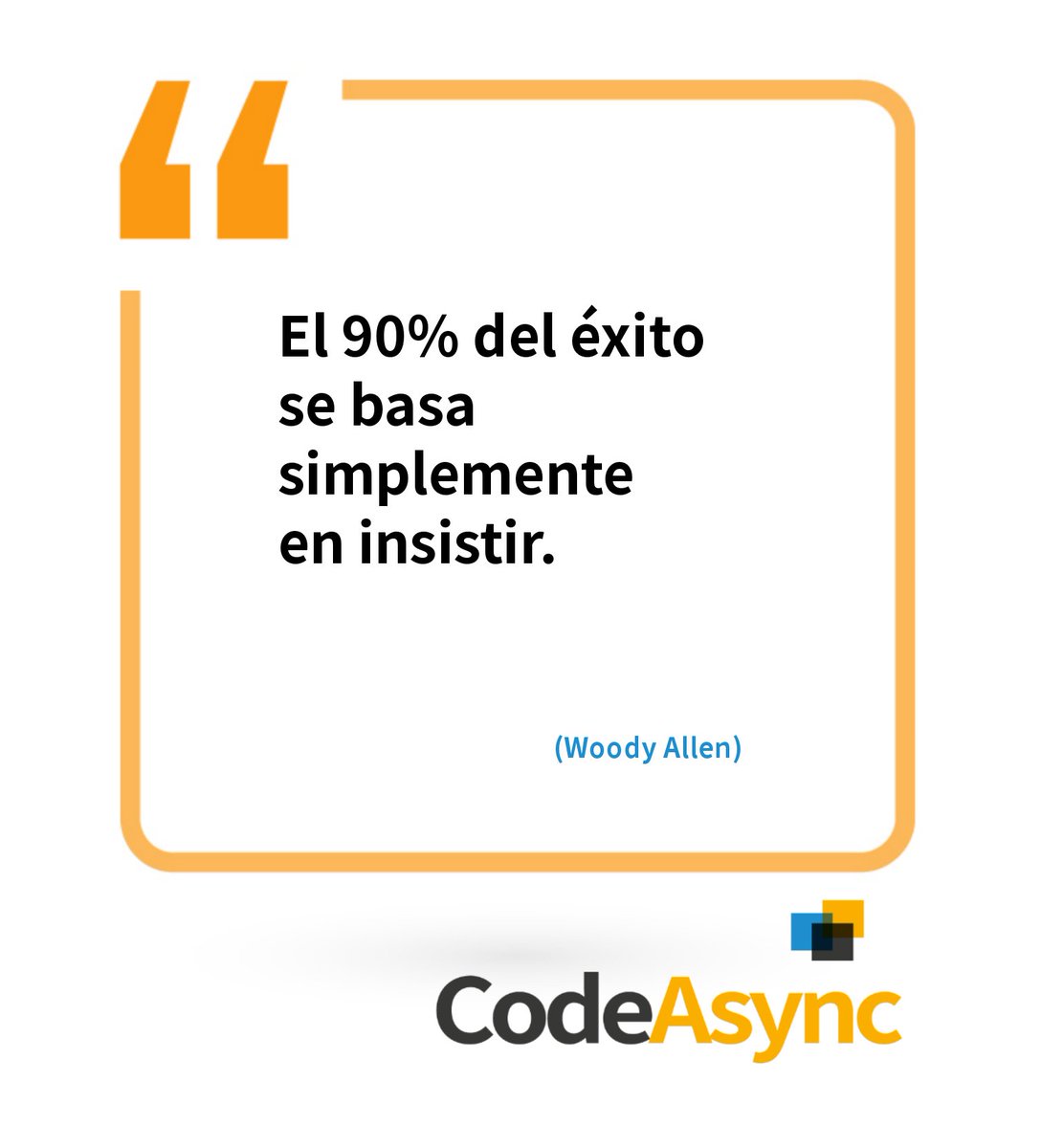 AsyncCode's tweet image. Hoy un buen día para insistir.