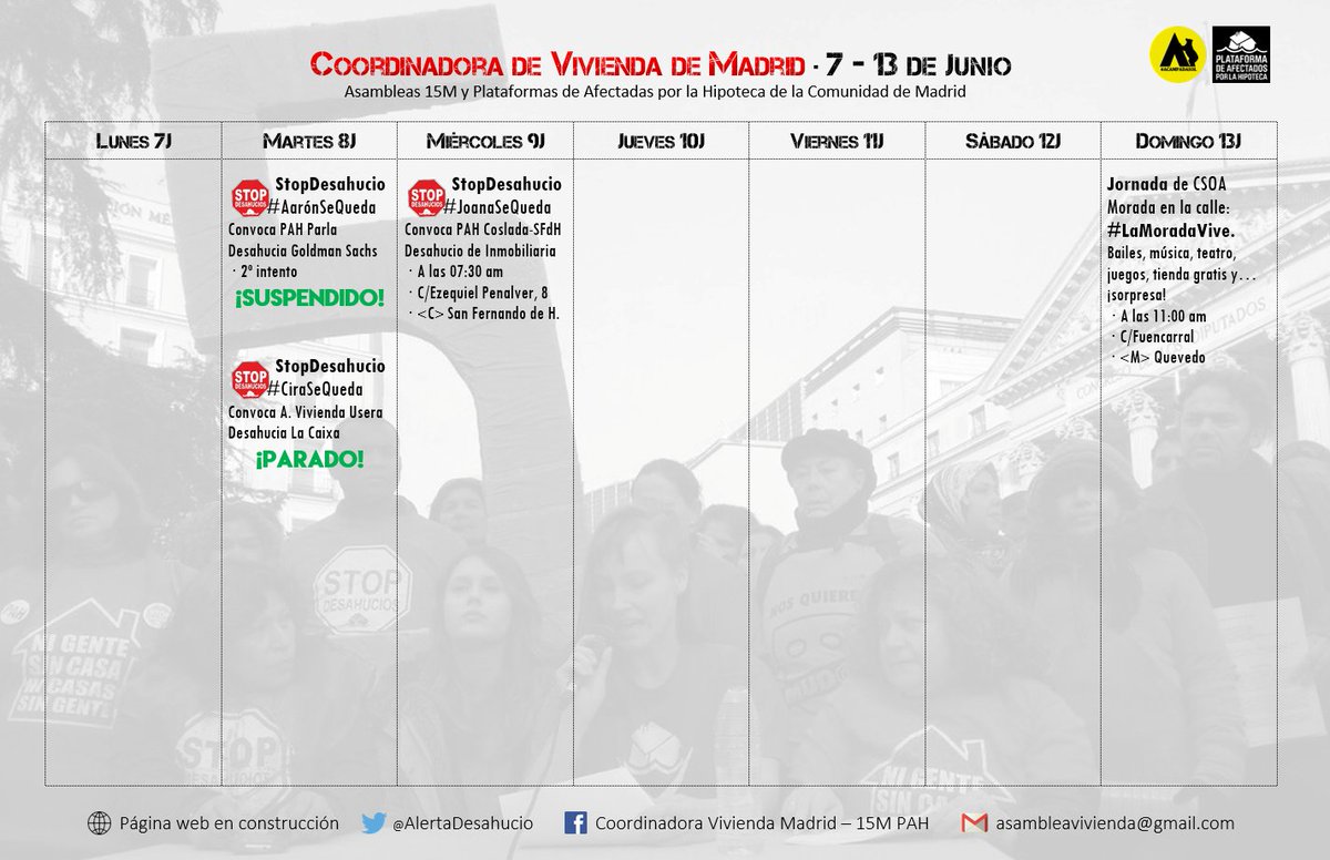 Coordinadora de Vivienda de Madrid tweet media