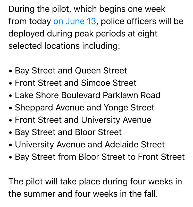 jpags's tweet photo. Tory is pushing a traffic safety initiative involving police officers stationed at busy intersections https://t.co/J5W6fnoLEe