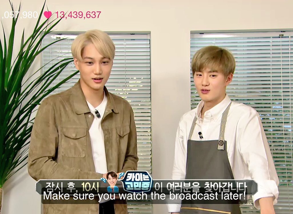 [CAP] KAI on Suho's exomentary live 
©j gravity