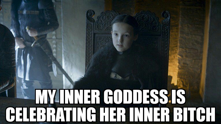 #50ShadesOfThrones Lyanna Mormont, First of Her Name, Queen of Salt