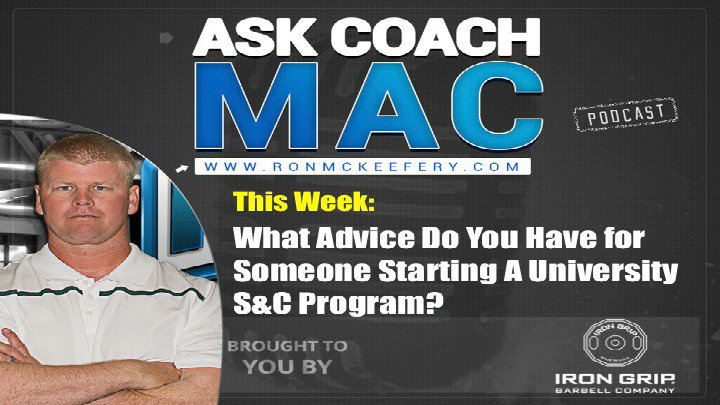 RMcKeefery's tweet photo. On #AskCoachMac22 today -Advice for someone starting a University S&amp;C program @Iron_Grip 
https://t.co/zyTKuzFXTT https://t.co/1rQljQb6A6