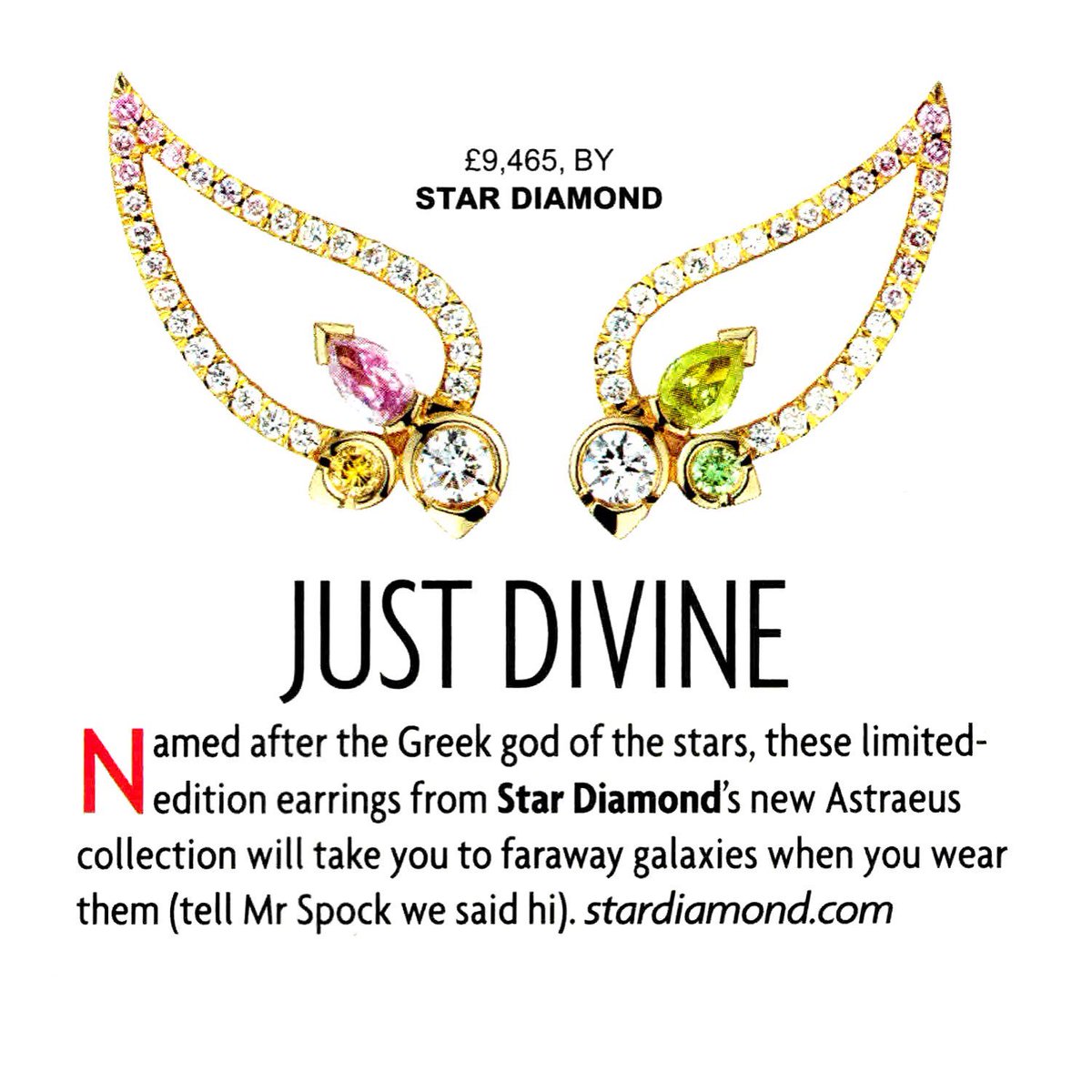 The Star Diamond collection featured in this months <a href="/tatleruk/">TatlerUK</a> #tatler