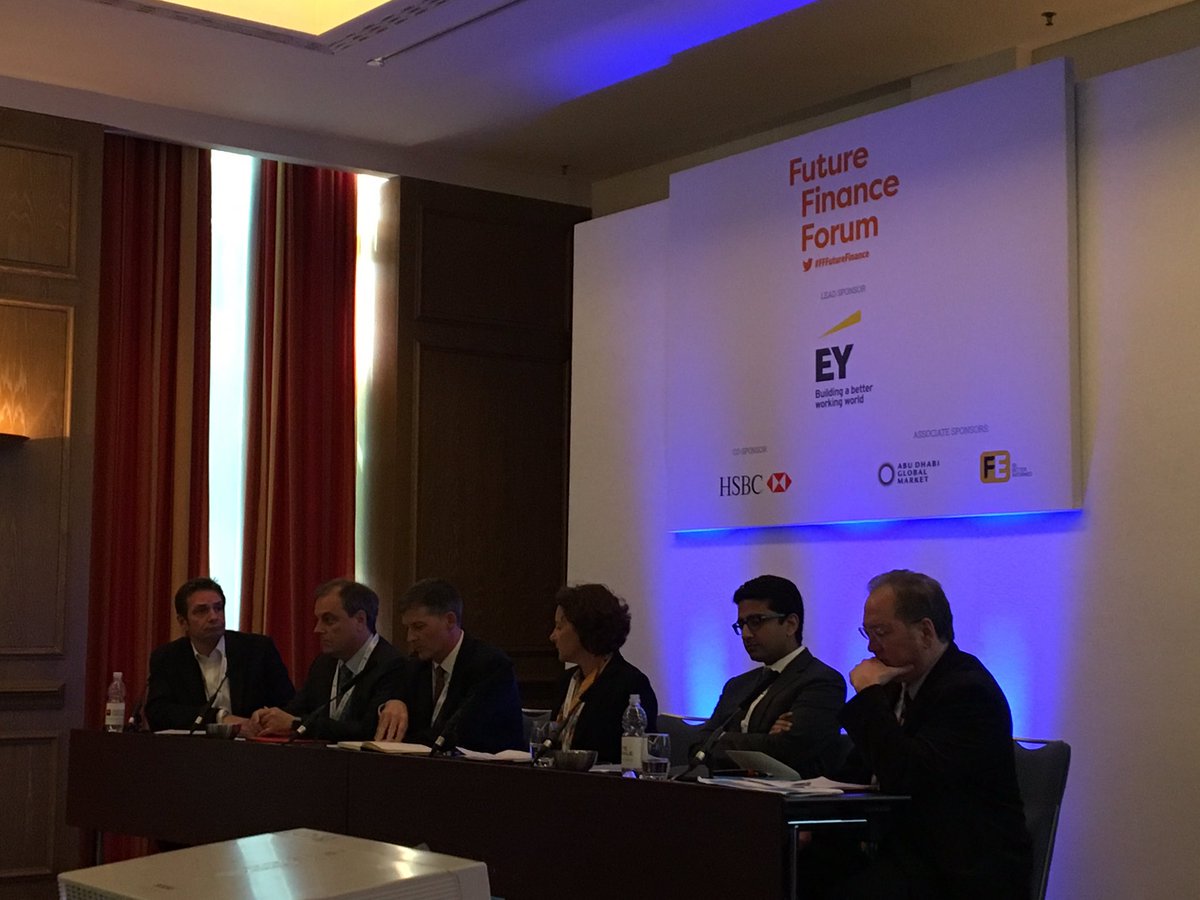 InnFin's tweet photo. Innovate Finance CEO @lwintermeyer moderating a panel on distributed ledger application in the new era of asset mgmt https://t.co/Ds7g56toXE