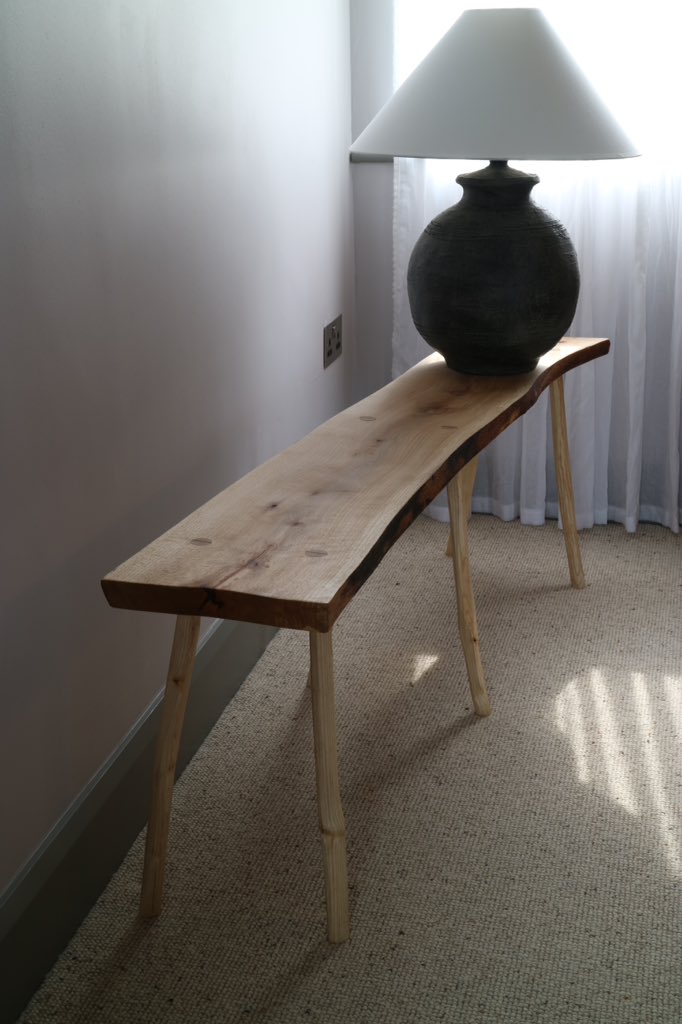 stickman_ie's tweet photo. An elm bench I made for a show house in Kinsale. Commissioned by the style selector supreme   Niamh McGowan #jpic https://t.co/Ww0XyYK19F