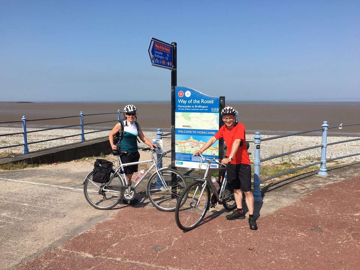 In this weather nothing can beat #cycleholidays 2 intrepid #cyclists set off on <a href="/wayoftheroses/">Way of the Roses</a> <a href="/silverdalecycl1/">silverdale cyclehire</a>
