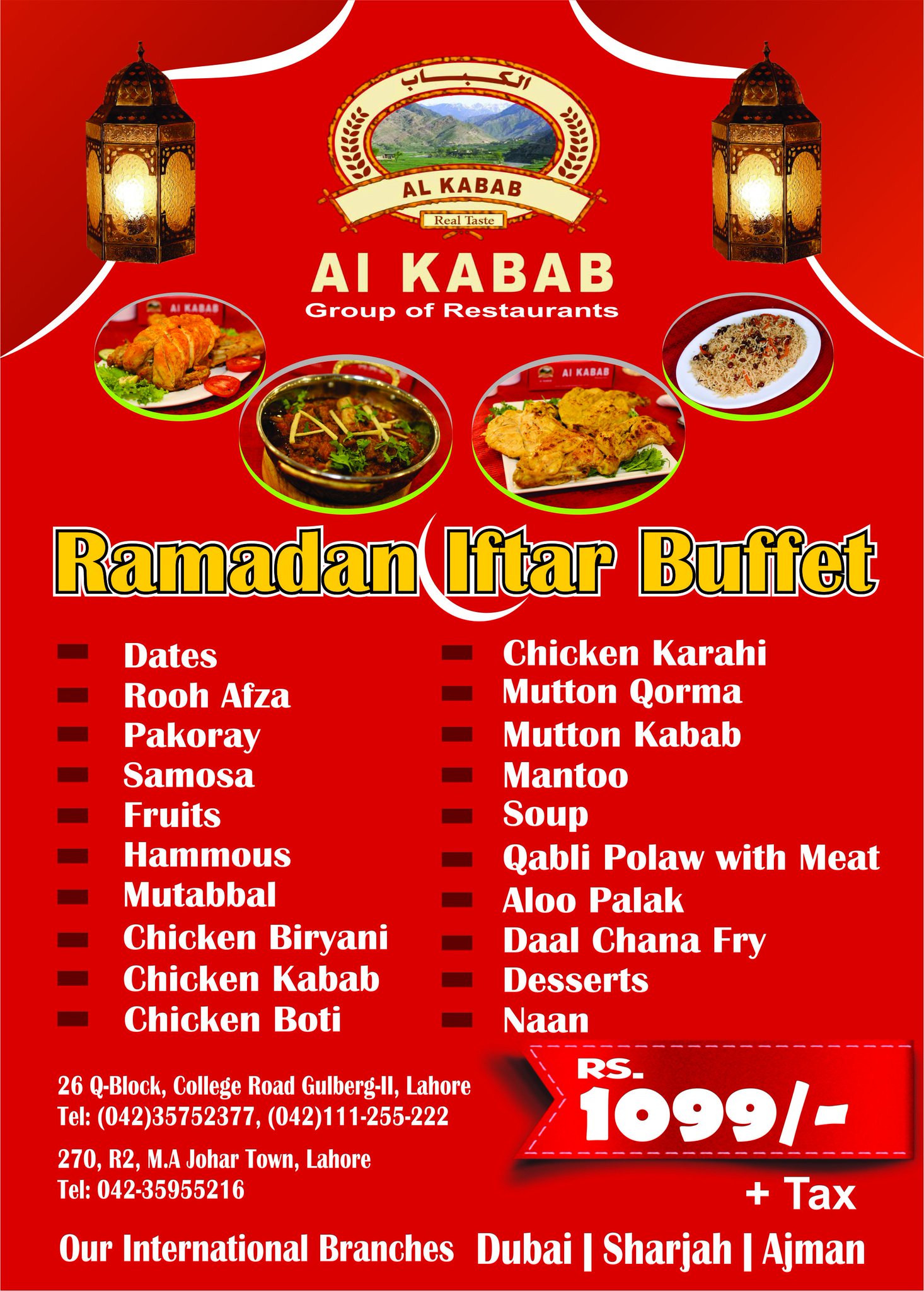 Al Kabab Restaurant on Twitter "Ramzan Mubarak Iftar Buffet Menu IftarWithUs https//t.co