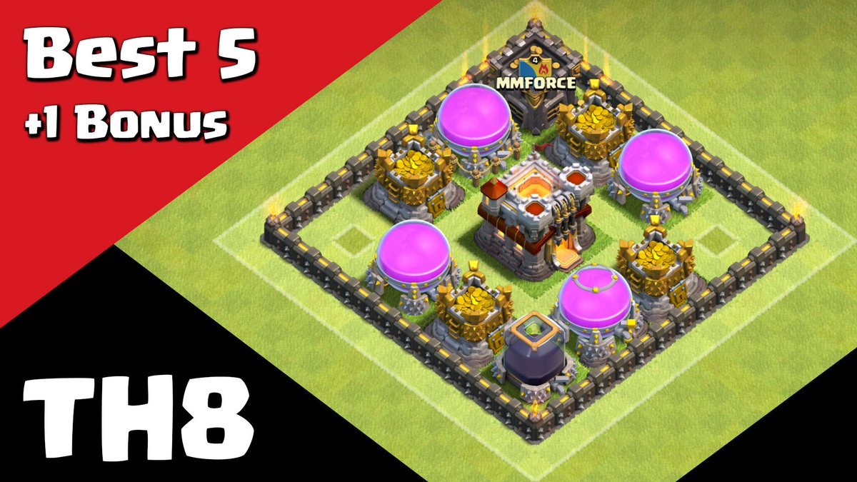 ClashRaiderTV's tweet photo. Clash of Clans Best 5+1 Town Hall 8 Bases (CoC TH8)
https://t.co/lKmqBemwN4
#clashofclans #th8 #compilation https://t.co/veRpTOtqZf