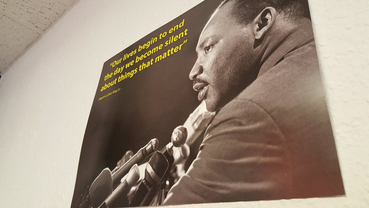 SilenceBreakers's tweet photo. We're pretty proud of this one on our wall at the #SBmHub! #MartinLutherKingJr #SheffieldIsSuper https://t.co/LMpFlDk5d3