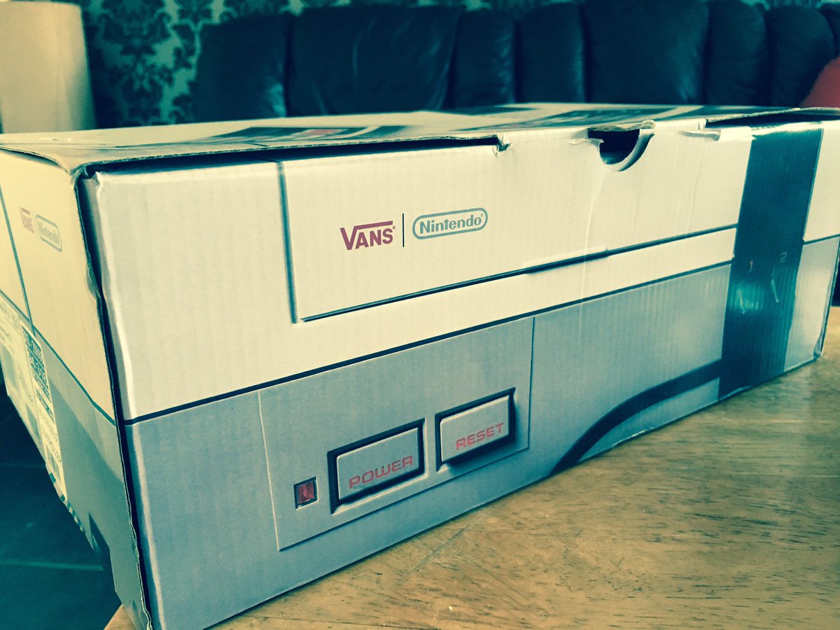 SalienceGas's tweet photo. Look what just turned up #Vans #NesVans #RetroVans #Nes #Nintendo #Game #Over #GameOver #Controller https://t.co/nByhHQr0Ih