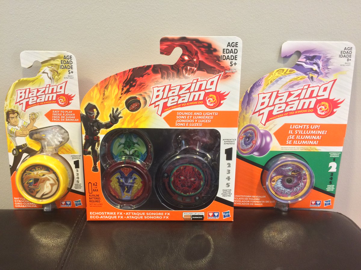 Lot of 6 Hasbro Blazing Team Masters Of Yo Kwon Do Yo-Yo's Level 1 & Level 2